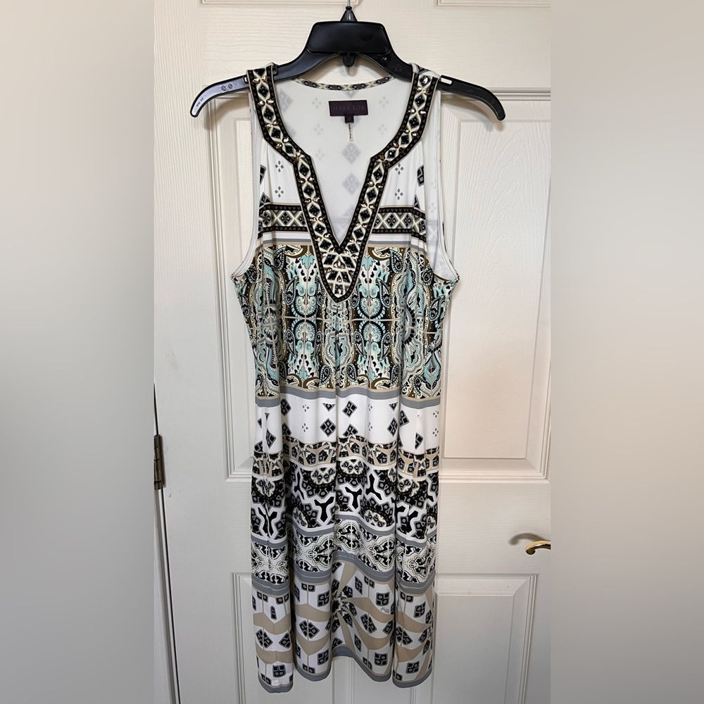 Hale Bob Print Dress Size M